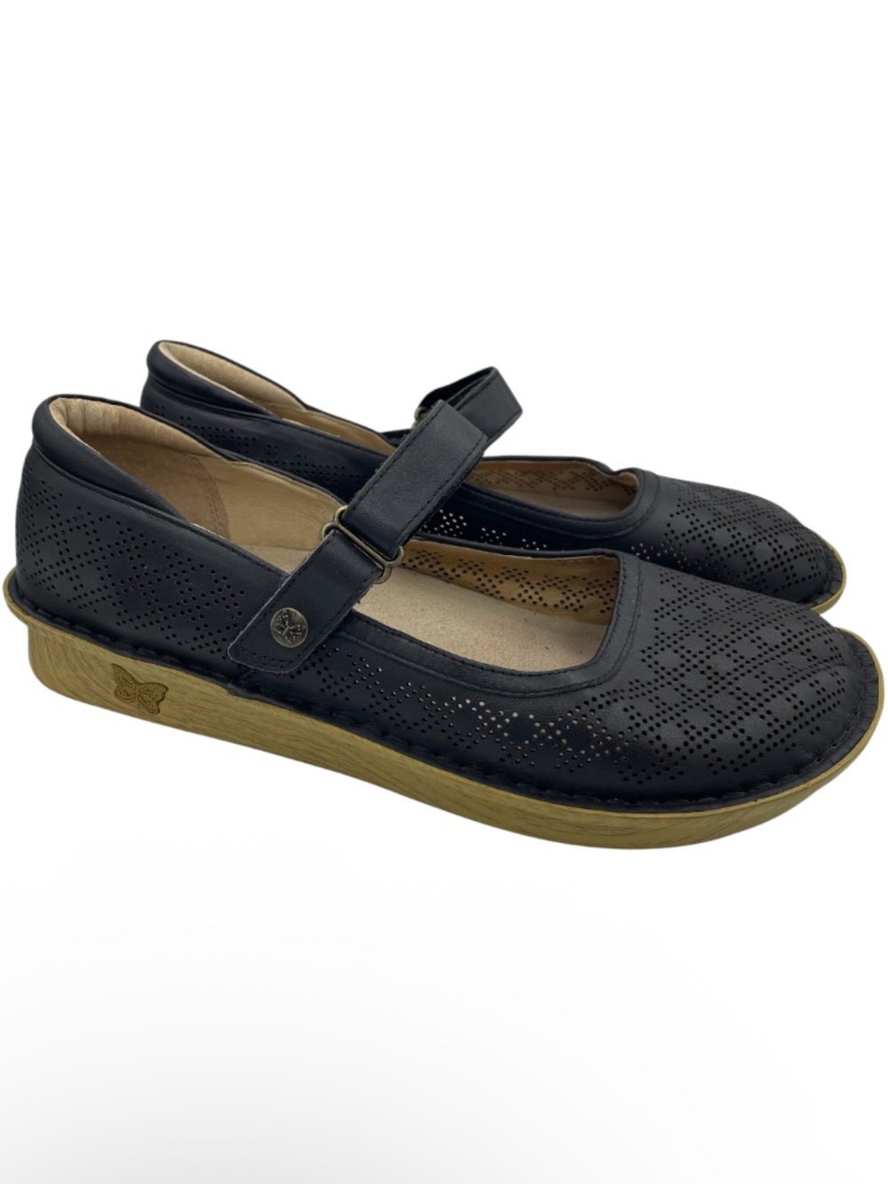 ALEGRIA Belle black leather mary jane women’s Size 41/ 10.5US